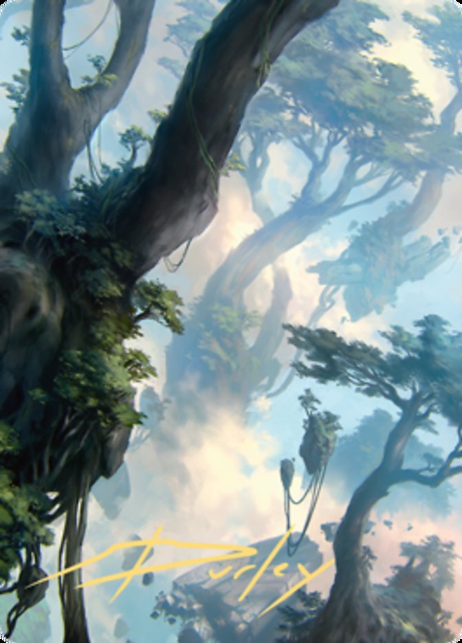 Forest 1 Art Card (Gold-Stamped Signature) [Zendikar Rising Art Series] | Eastridge Sports Cards & Games