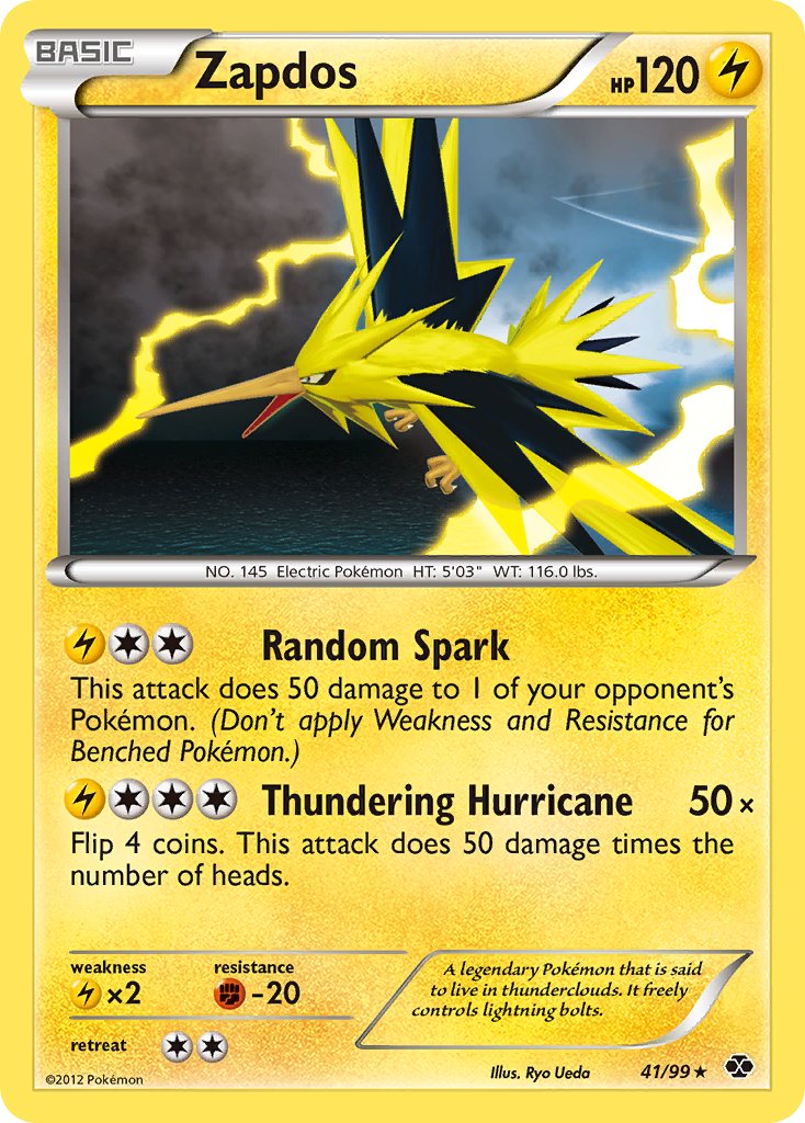 Zapdos (41/99) (Blister Exclusive) [Black & White: Next Destinies] | Eastridge Sports Cards & Games