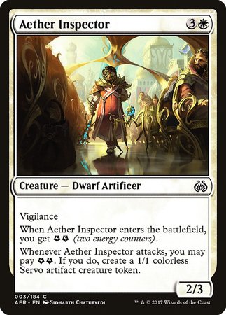 Aether Inspector [Aether Revolt] | Eastridge Sports Cards & Games