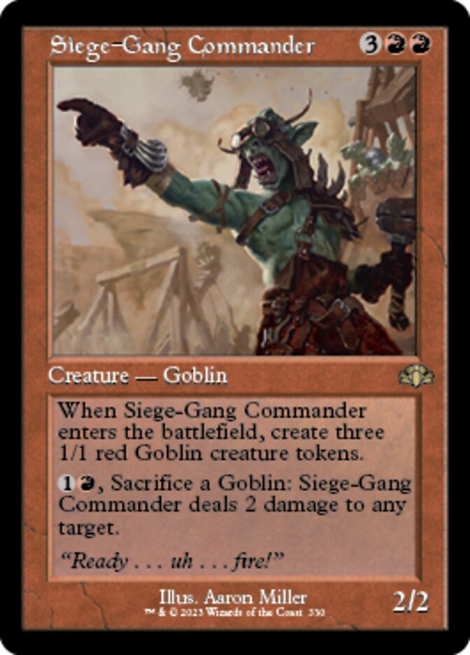 Siege-Gang Commander (Retro) [Dominaria Remastered] | Eastridge Sports Cards & Games