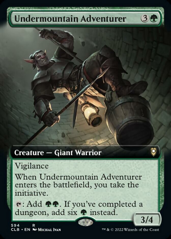 Undermountain Adventurer (Extended Art) [Commander Legends: Battle for Baldur's Gate] | Eastridge Sports Cards & Games