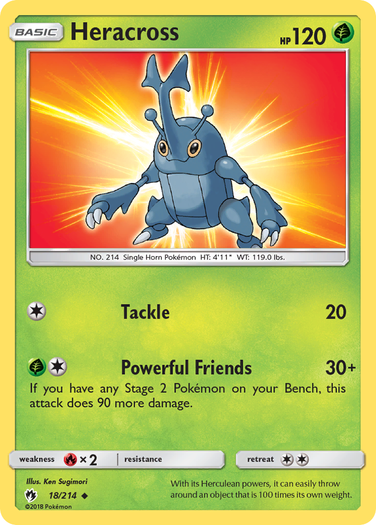 Heracross (18/214) [Sun & Moon: Lost Thunder] | Eastridge Sports Cards & Games