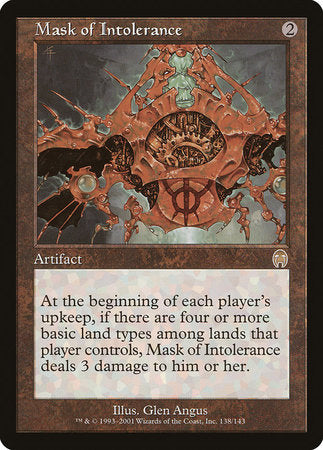 Mask of Intolerance [Apocalypse] | Eastridge Sports Cards & Games