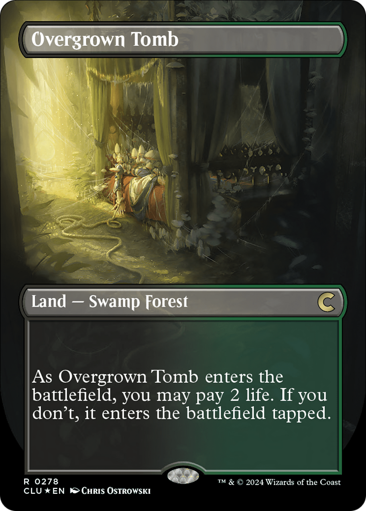Overgrown Tomb (Borderless) [Ravnica: Clue Edition] | Eastridge Sports Cards & Games