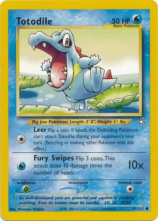 Totodile (81/111) [Neo Genesis Unlimited] | Eastridge Sports Cards & Games