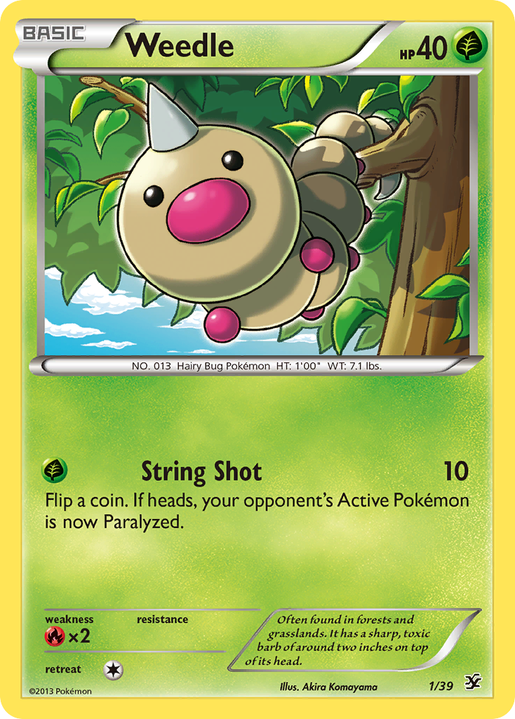 Weedle (1/39) [XY: Kalos Starter Set] | Eastridge Sports Cards & Games