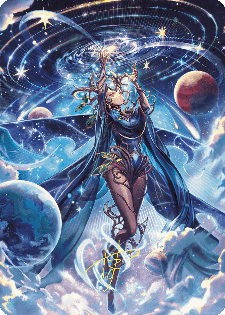 Omniscience Anime Art Card (Gold-Stamped Signature) [Wilds of Eldraine Art Series] | Eastridge Sports Cards & Games