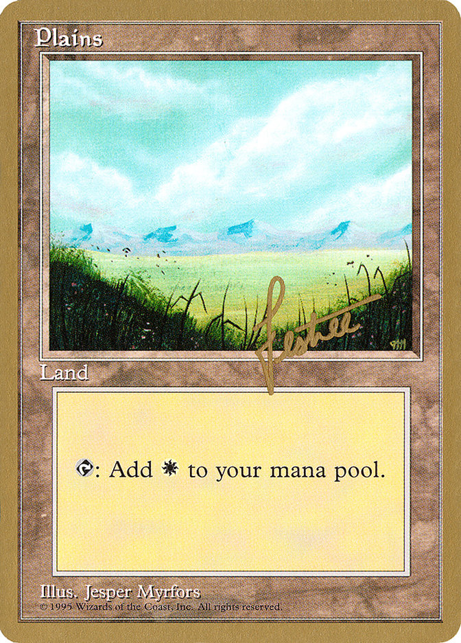 Plains (bl366) (Bertrand Lestree) [Pro Tour Collector Set] | Eastridge Sports Cards & Games