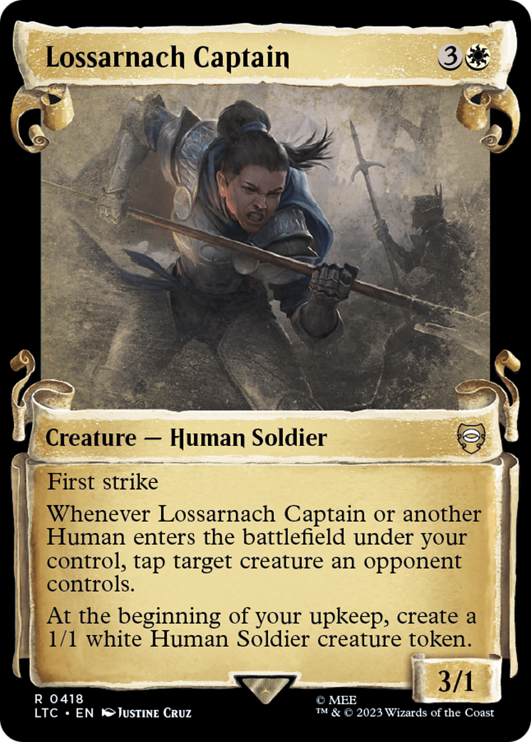 Lossarnach Captain [The Lord of the Rings: Tales of Middle-Earth Commander Showcase Scrolls] | Eastridge Sports Cards & Games