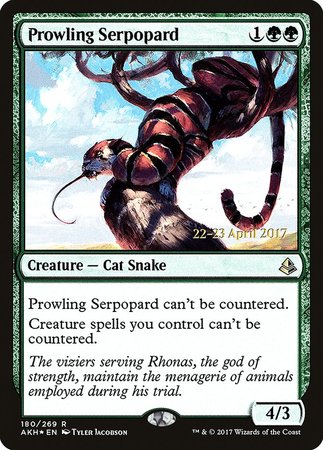 Prowling Serpopard [Amonkhet Promos] | Eastridge Sports Cards & Games