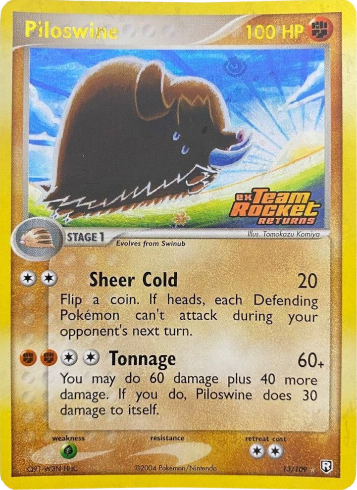Piloswine (13/109) (Stamped) [EX: Team Rocket Returns] | Eastridge Sports Cards & Games