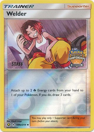 Welder (189a/214) (Regional Championship Promo Staff) [Sun & Moon: Unbroken Bonds] | Eastridge Sports Cards & Games