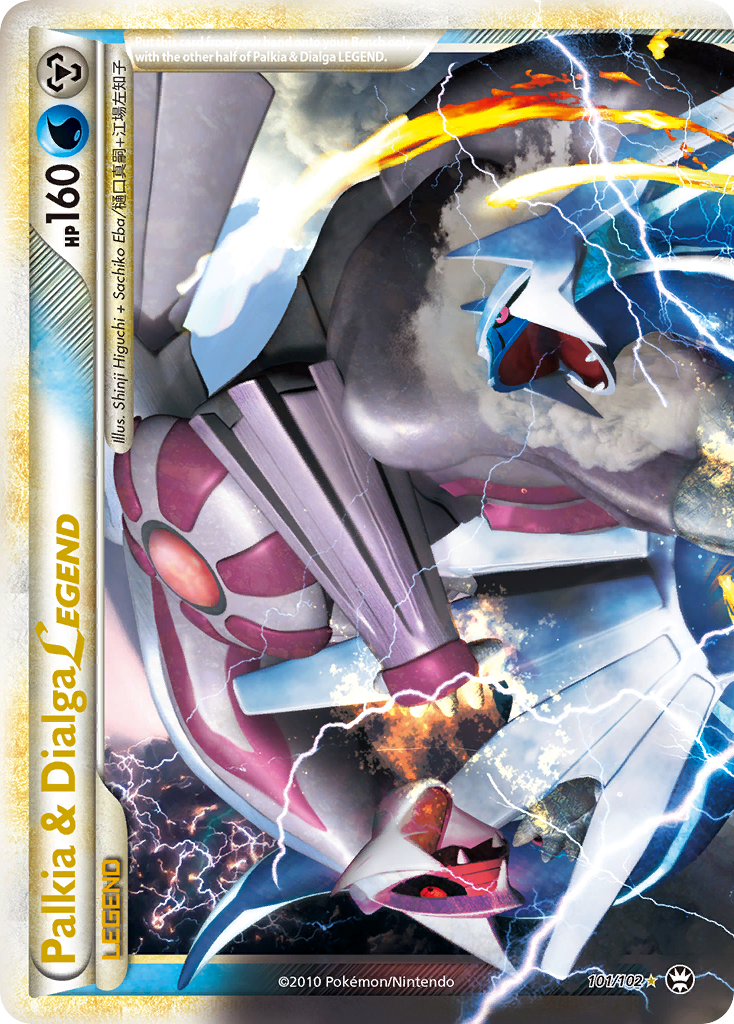 Palkia & Dialga LEGEND (101/102) [HeartGold & SoulSilver: Triumphant] | Eastridge Sports Cards & Games