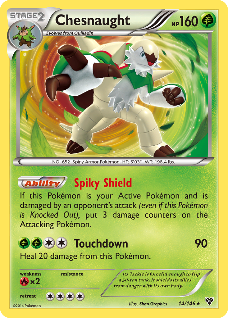 Chesnaught (14/146) [XY: Base Set] | Eastridge Sports Cards & Games