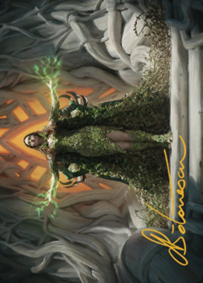 Titania, Voice of Gaea Art Card (Gold-Stamped Signature) [The Brothers' War Art Series] | Eastridge Sports Cards & Games