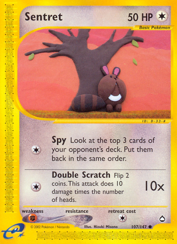 Sentret (107/147) [Aquapolis] | Eastridge Sports Cards & Games