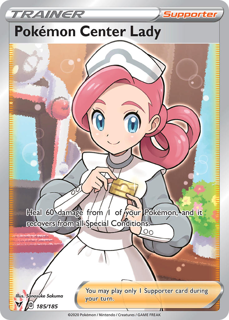 Pokemon Center Lady (185/185) [Sword & Shield: Vivid Voltage] | Eastridge Sports Cards & Games