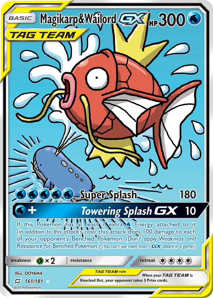 Magikarp & Wailord GX (161/181) [Sun & Moon: Team Up] | Eastridge Sports Cards & Games