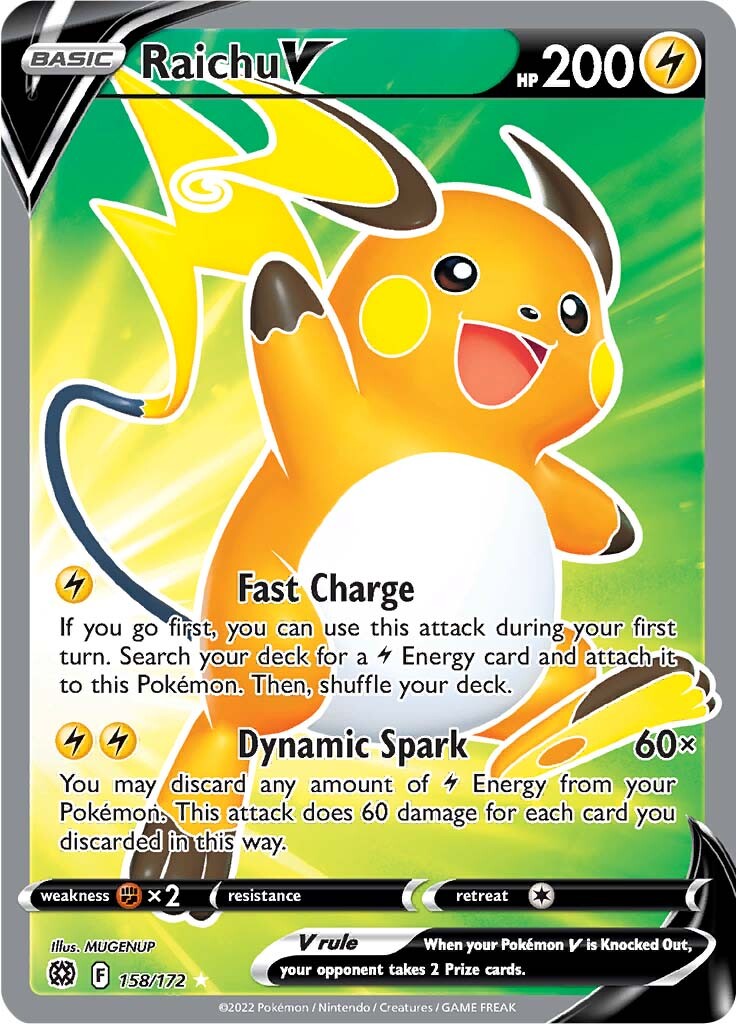 Raichu V (158/172) [Sword & Shield: Brilliant Stars] | Eastridge Sports Cards & Games