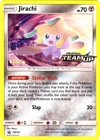 Jirachi (SM161) (Staff) [Sun & Moon: Black Star Promos] | Eastridge Sports Cards & Games