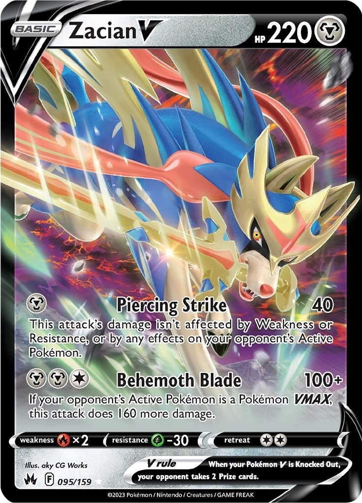 Zacian V (095/159) [Sword & Shield: Crown Zenith] | Eastridge Sports Cards & Games