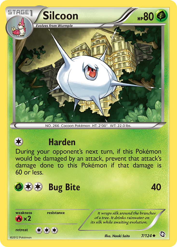 Silcoon (7/124) [Black & White: Dragons Exalted] | Eastridge Sports Cards & Games