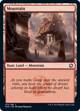 Mountain (277) [Dungeons & Dragons: Adventures in the Forgotten Realms] | Eastridge Sports Cards & Games
