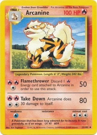 Arcanine (23/102) [Base Set Unlimited] | Eastridge Sports Cards & Games