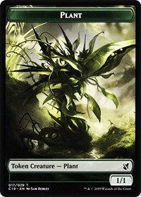 Plant // Snake Double-sided Token [Commander 2019 Tokens] | Eastridge Sports Cards & Games