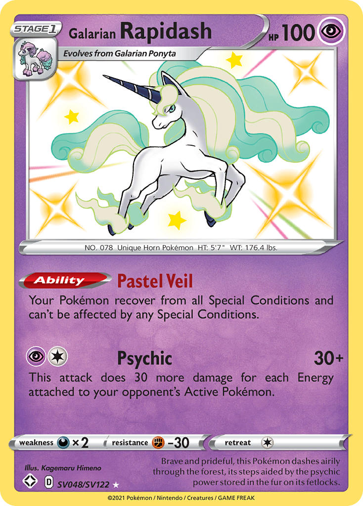 Galarian Rapidash (SV048/SV122) [Sword & Shield: Shining Fates] | Eastridge Sports Cards & Games