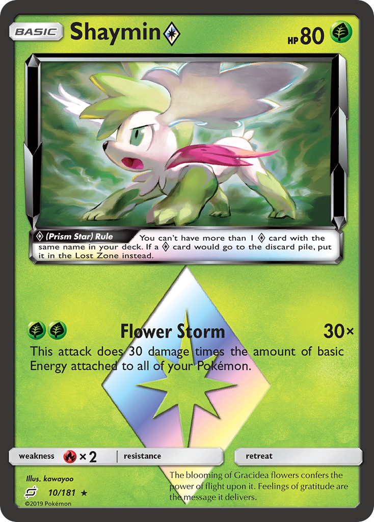 Shaymin (10/181) (Prism Star) [Sun & Moon: Team Up] | Eastridge Sports Cards & Games