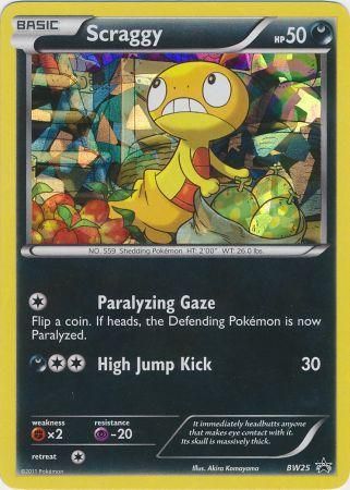 Scraggy (BW25) (Cracked Ice Holo) [Black & White: Black Star Promos] | Eastridge Sports Cards & Games