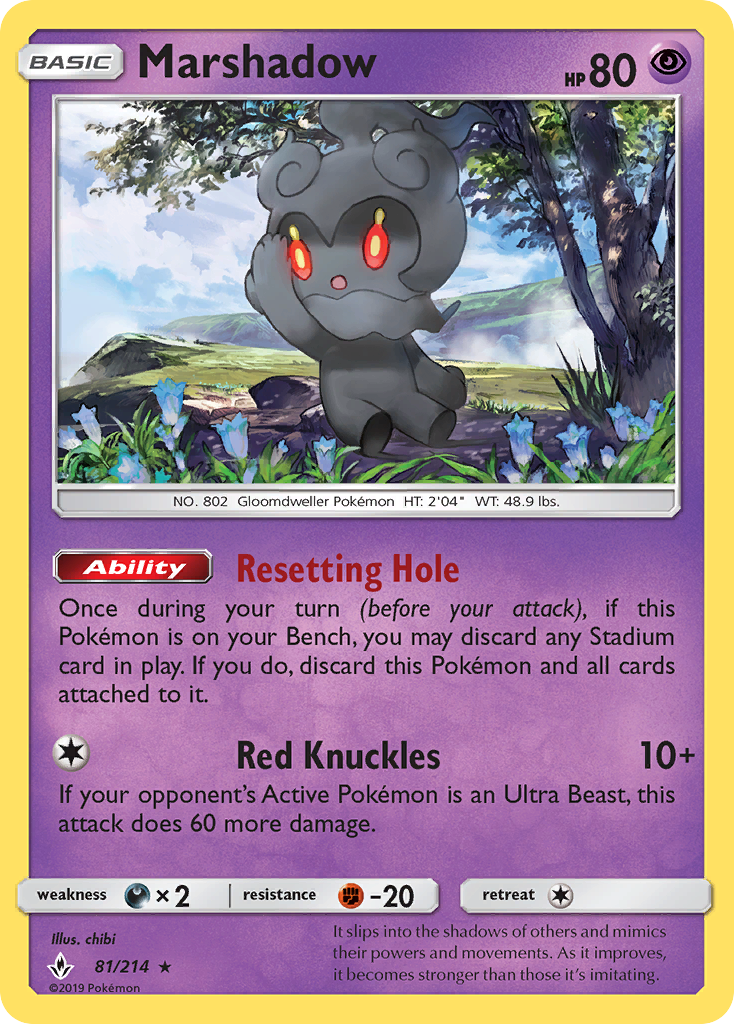 Marshadow (81/214) [Sun & Moon: Unbroken Bonds] | Eastridge Sports Cards & Games