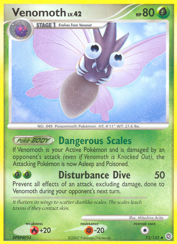 Venomoth (73/132) [Diamond & Pearl: Secret Wonders] | Eastridge Sports Cards & Games