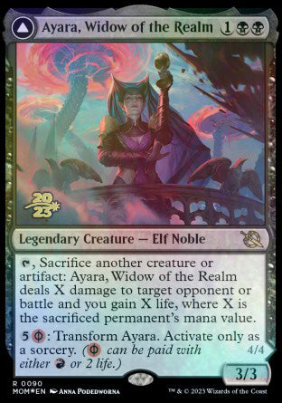 Ayara, Widow of the Realm // Ayara, Furnace Queen [March of the Machine Prerelease Promos] | Eastridge Sports Cards & Games