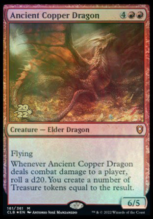 Ancient Copper Dragon [Commander Legends: Battle for Baldur's Gate Prerelease Promos] | Eastridge Sports Cards & Games