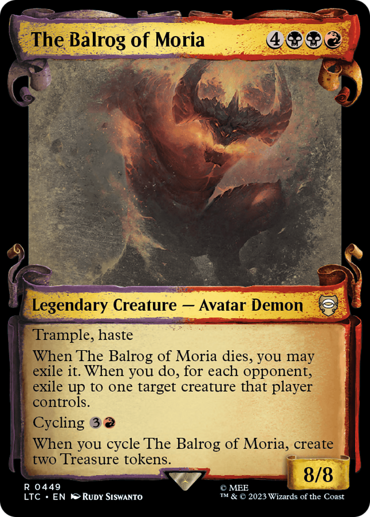 The Balrog of Moria [The Lord of the Rings: Tales of Middle-Earth Commander Showcase Scrolls] | Eastridge Sports Cards & Games