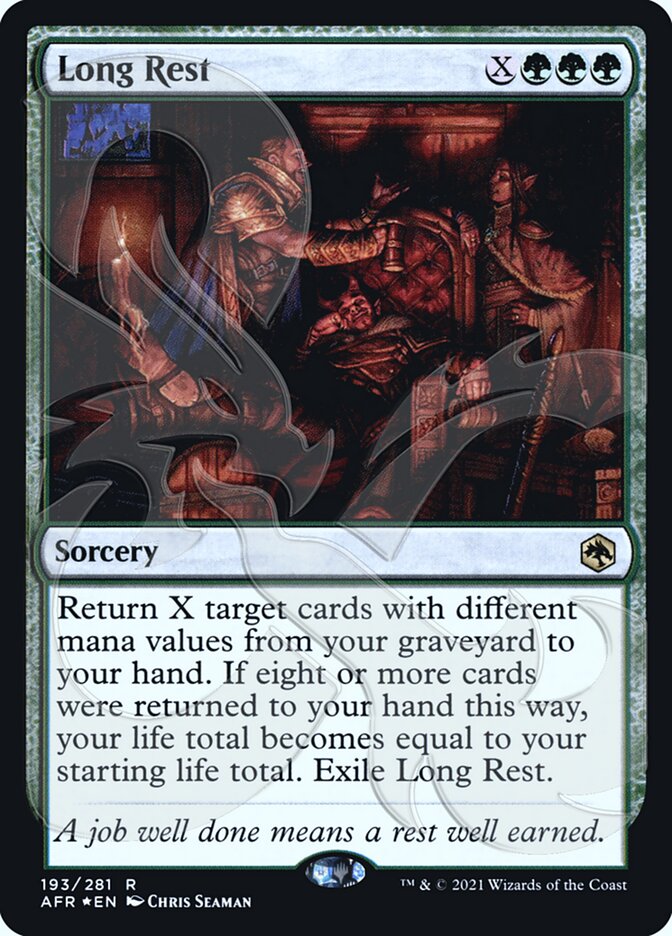 Long Rest (Ampersand Promo) [Dungeons & Dragons: Adventures in the Forgotten Realms Promos] | Eastridge Sports Cards & Games