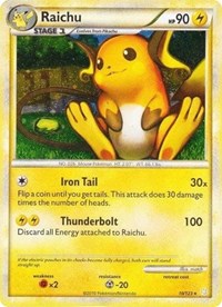 Raichu (10/123) (Cracked Ice Holo) [HeartGold & SoulSilver: Base Set] | Eastridge Sports Cards & Games