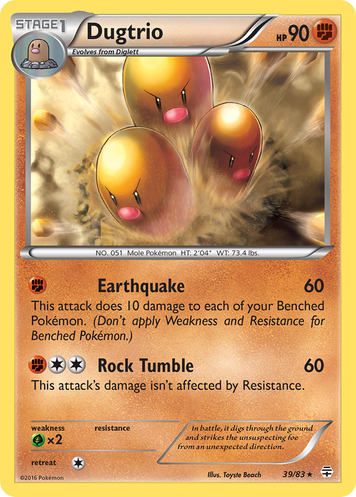 Dugtrio (39/83) [XY: Generations] | Eastridge Sports Cards & Games
