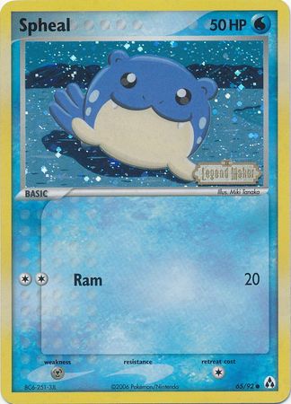 Spheal (65/92) (Stamped) [EX: Legend Maker] | Eastridge Sports Cards & Games