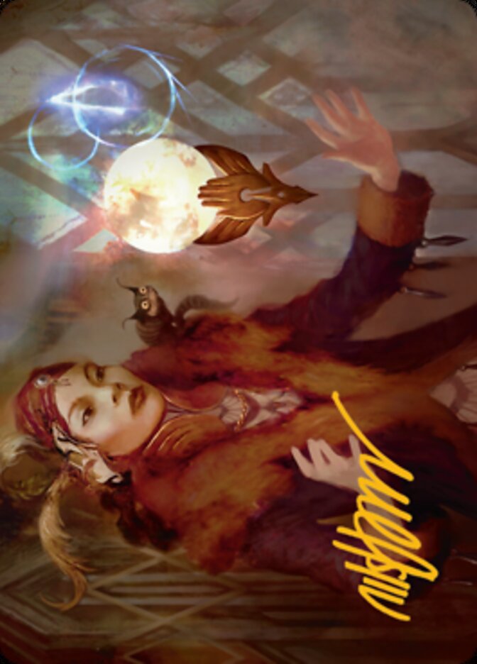 Misfortune Teller Art Card (Gold-Stamped Signature) [Streets of New Capenna Art Series] | Eastridge Sports Cards & Games