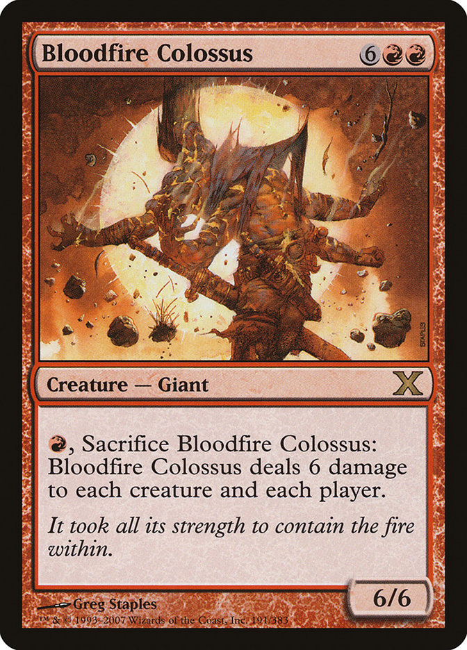 Bloodfire Colossus [Tenth Edition] | Eastridge Sports Cards & Games