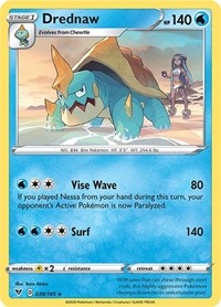 Drednaw (039/185) (Cracked Ice Holo) (Theme Deck Exclusive) [Sword & Shield: Vivid Voltage] | Eastridge Sports Cards & Games