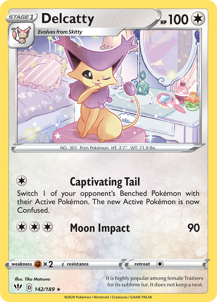Delcatty (142/189) [Sword & Shield: Darkness Ablaze] | Eastridge Sports Cards & Games