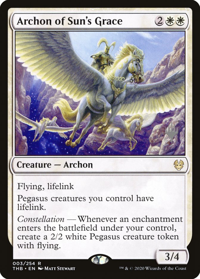 Archon of Sun's Grace (Promo Pack) [Theros Beyond Death Promos] | Eastridge Sports Cards & Games