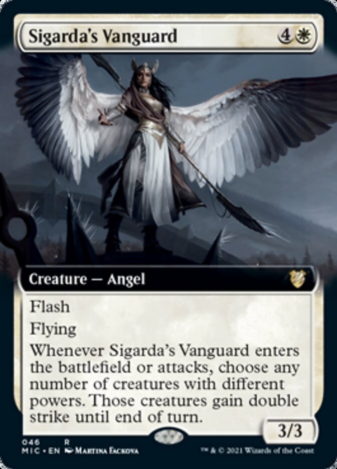 Sigarda's Vanguard (Extended) [Innistrad: Midnight Hunt Commander] | Eastridge Sports Cards & Games