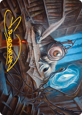 Unblinking Observer Art Card (Gold-Stamped Signature) [Innistrad: Midnight Hunt Art Series] | Eastridge Sports Cards & Games