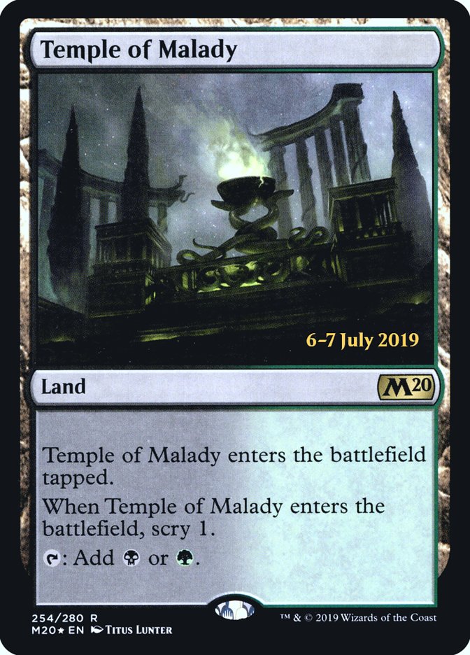 Temple of Malady  [Core Set 2020 Prerelease Promos] | Eastridge Sports Cards & Games