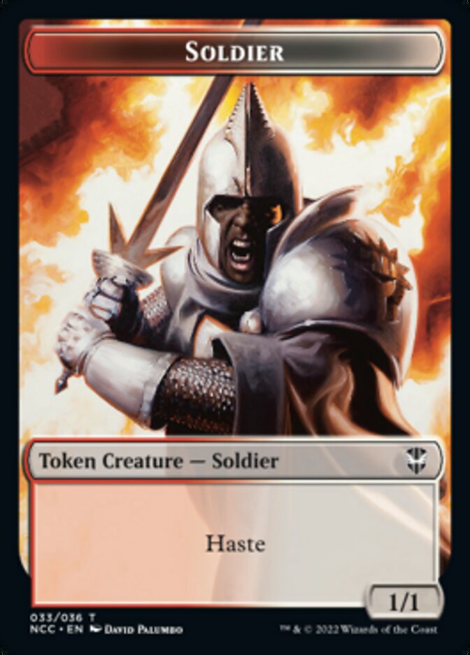 Soldier (33) // Devil Double-sided Token [Streets of New Capenna Commander Tokens] | Eastridge Sports Cards & Games